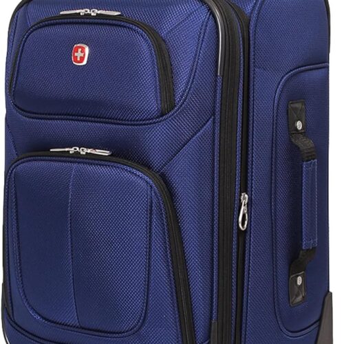 🧳 Maleta Expandible SwissGear Sion con Ruedas – Azul Elegante y Resistente