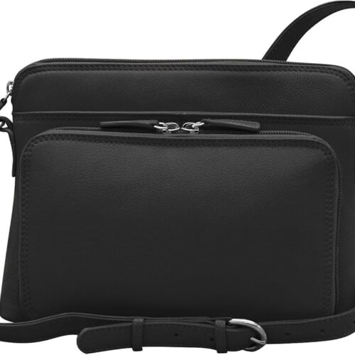 Bolso Cruzado de Cuero Genuino con Protección RFID – Estilo, Seguridad y Comodidad para el Día a Día