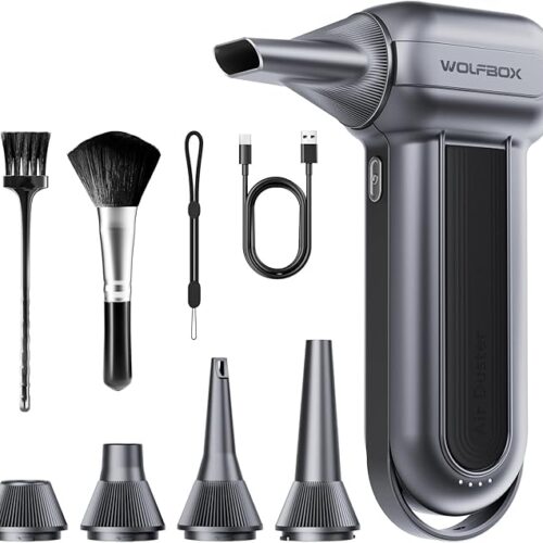 💨 WOLFBOX MF100 – Plumero de Aire Eléctrico Inalámbrico 150000 RPM Super Power